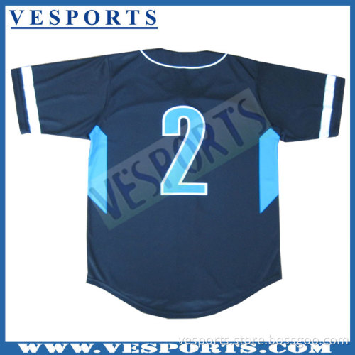 Sublimation 100% Polyester Baseball Jersey